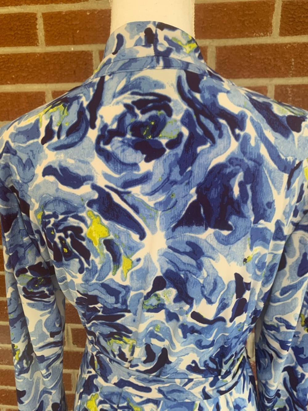 Dana Buchman blue floral dress - Picture 7 of 7